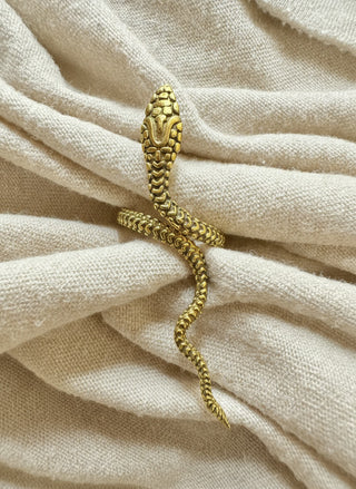 MORROCAN / Moroccan Brass Cobra Snake Ring
