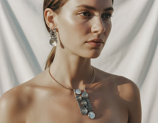 Art-Meets-Fashion: Bold Two-Tone Necklace Set