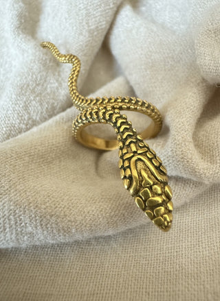 MORROCAN / Moroccan Brass Cobra Snake Ring