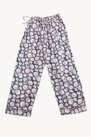 Indian Cotton Floral Pyjama Set – 3 Piece Artisan Sleepwear