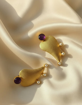 Tear Drop 4 Stone (Purple)
