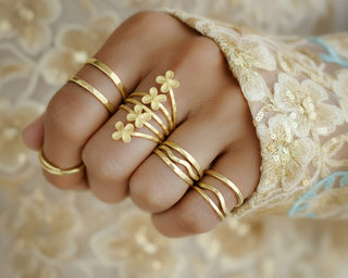 Brass Gold 18k Classic Ring