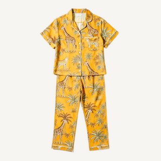 Indian Cotton Pyjama Set – Giraffe Print