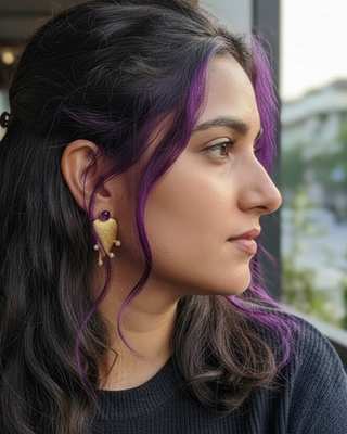 Tear Drop 4 Stone (Purple)